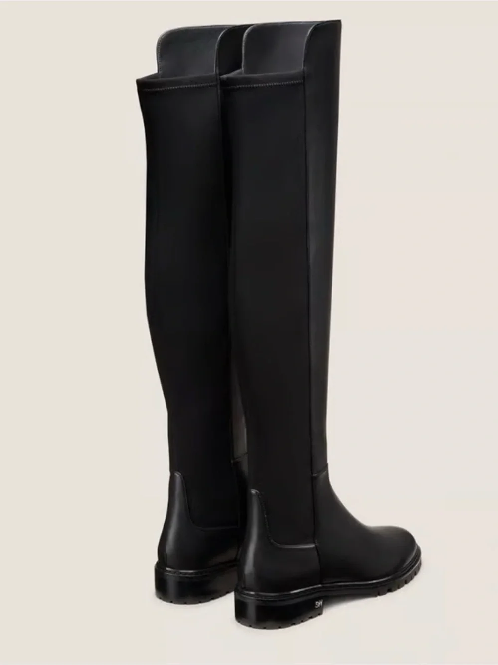 Stuart Weitzman Black Over-the-Knee Riding Boots